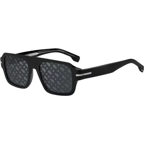 Sunglasses with Linear Mirror Lenses , unisex, Sizes: 53 MM - Hugo Boss - Modalova