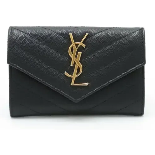 Pre-owned Leather wallets , female, Sizes: ONE SIZE - Yves Saint Laurent Vintage - Modalova