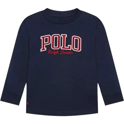 Blau Logo T-Shirt für Jungen - Polo Ralph Lauren - Modalova