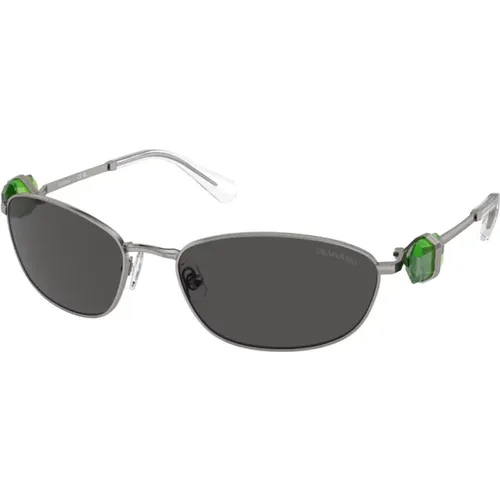 Stilvolle Metallsonnenbrille - Swarovski - Modalova