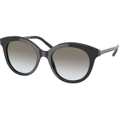 Schwarze/Graue Sonnenbrille , Damen, Größe: 51 MM - Prada - Modalova