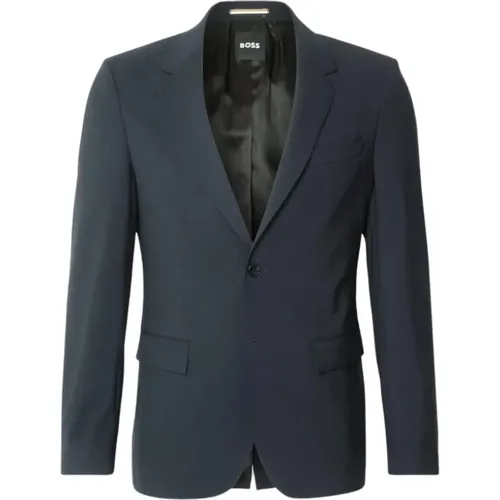 Blazers, male, , Size: XL Elegant Houston Wool Blend Jacket - HUGO - Modalova