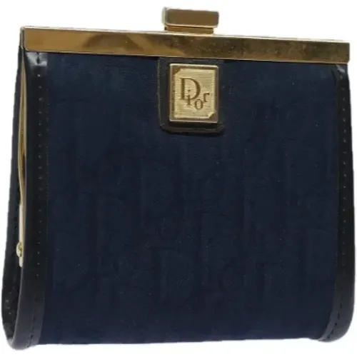 Pre-owned Clutches, female, , Size: ONE SIZE Pre-owned Canvas wallets - Dior Vintage - Modalova