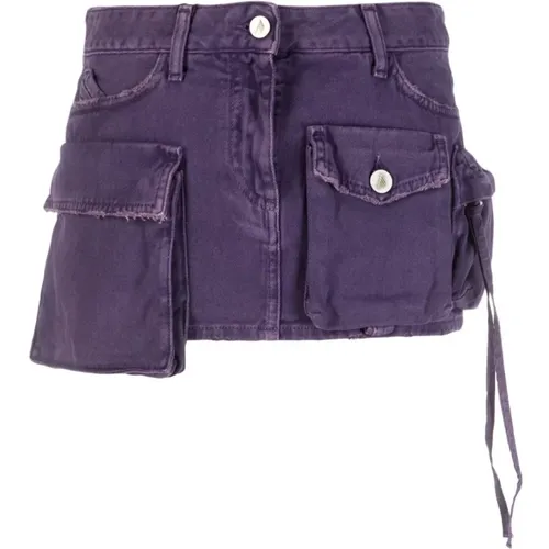 FAY #035 Denim Skirt , female, Sizes: W27 - The Attico - Modalova