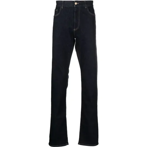 Cotton/Cashmere Denim Jeans , male, Sizes: 4XL - Canali - Modalova