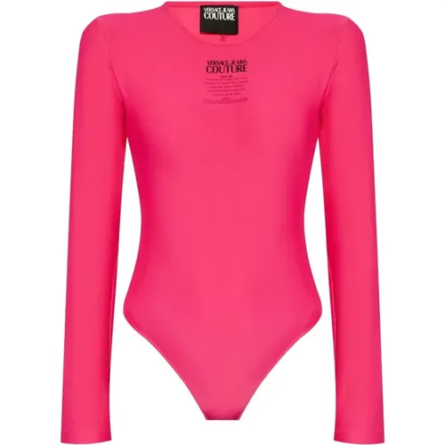 Fuchsia Topbekleidung für Frauen Aw24 , Damen, Größe: 3XS - Versace Jeans Couture - Modalova