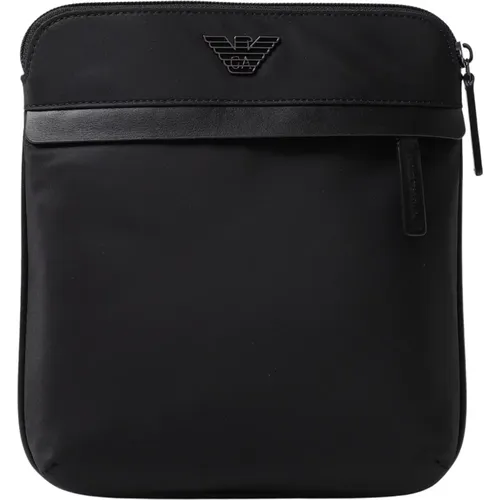 Messenger Bags, male, , Size: ONE SIZE Crossbody Duffle Bag - Emporio Armani - Modalova