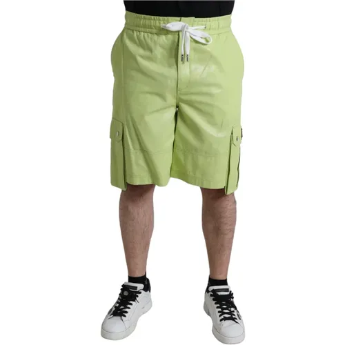 Hellgrüne Cargo Bermuda Shorts - Dolce & Gabbana - Modalova