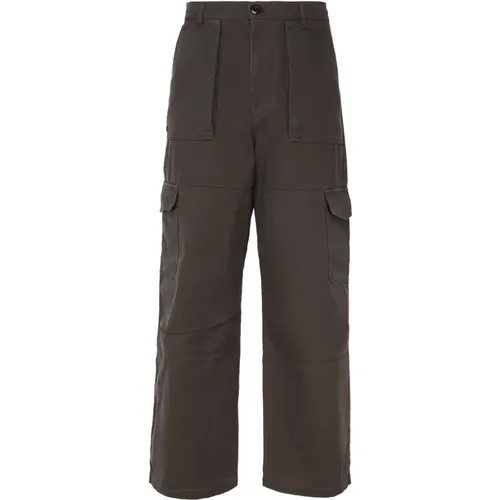 Khaki Twill Cargo Hose mit Logo,Khaki Cargo Twill Hose - Acne Studios - Modalova