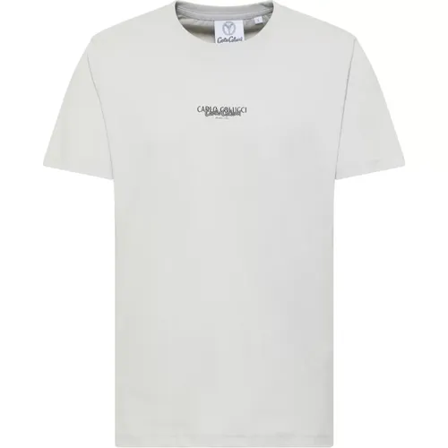 Casual Basic Line T-Shirt , Herren, Größe: 3XL - carlo colucci - Modalova