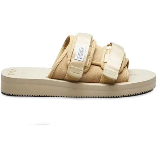 Sliders, male, , Size: 5 1/2 US Motion-VS Beige Sandals - Suicoke - Modalova