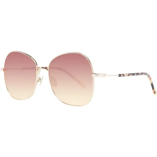 Goldene Quadratische Sonnenbrille mit Braunen Gläsern - Scotch & Soda - Modalova