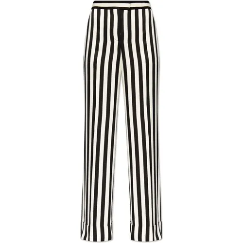 Striped trousers , female, Sizes: S - Moschino - Modalova