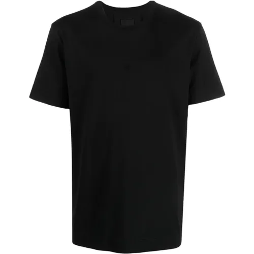 Schwarzes T-Shirt mit Druck, Baumwolle, Kurze Ärmel , Herren, Größe: S - Givenchy - Modalova