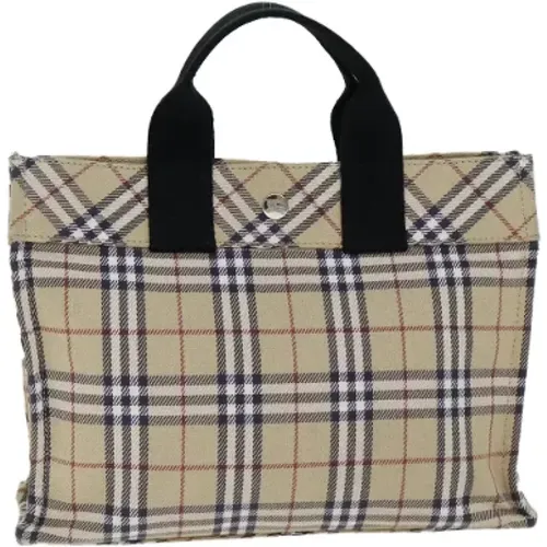 Pre-owned Tote Bags, female, , Size: ONE SIZE Pre-owned Canvas handbags - Burberry Vintage - Modalova