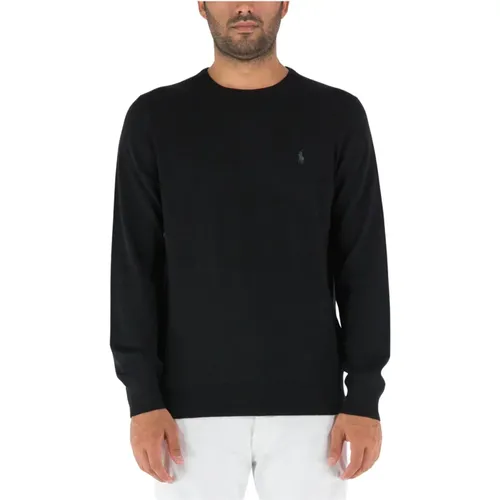 Wool Crewneck Sweater , male, Sizes: L - Ralph Lauren - Modalova