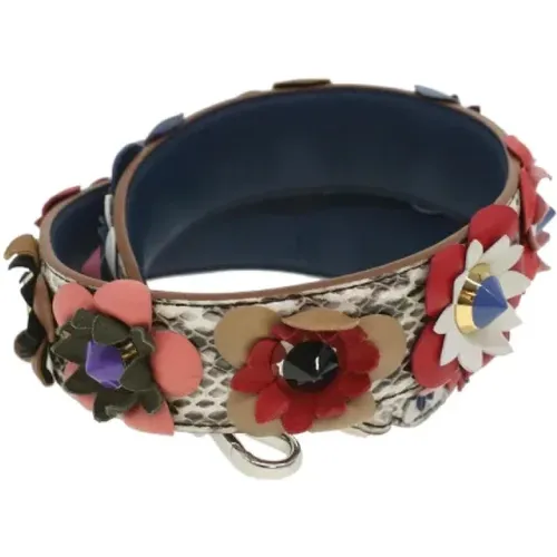 Pre-owned Accessories, unisex, , Size: ONE SIZE Pre-owned Multicolored Leather Fendi Bracelet - Fendi Vintage - Modalova