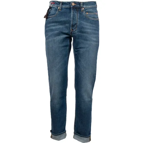 Regular Fit Cotton Blend 5 Pocket Jeans , male, Sizes: W31, W38 - Siviglia - Modalova