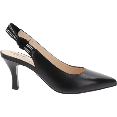 Leather Buckle High Heel Shoes , female, Sizes: 2 UK, 5 UK, 4 UK, 3 UK - Nerogiardini - Modalova