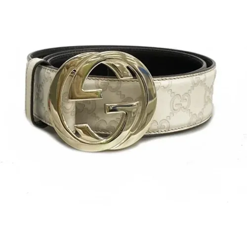 Pre-owned Leather belts , male, Sizes: ONE SIZE - Gucci Vintage - Modalova