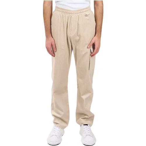 Straight Trousers, male, , Size: L Cargo Corduroy Pants - Family First - Modalova