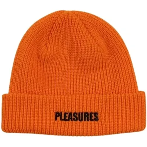 Beanies, male, , Size: ONE SIZE Casual Knit Beanie Hat - Pleasures - Modalova