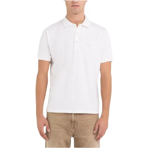 Herren Basic Logo Polo Shirt , Herren, Größe: M - Replay - Modalova