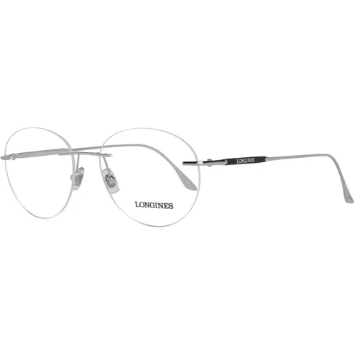 Glasses, male, , Size: ONE SIZE Silver Men Optical Frames - Longines - Modalova