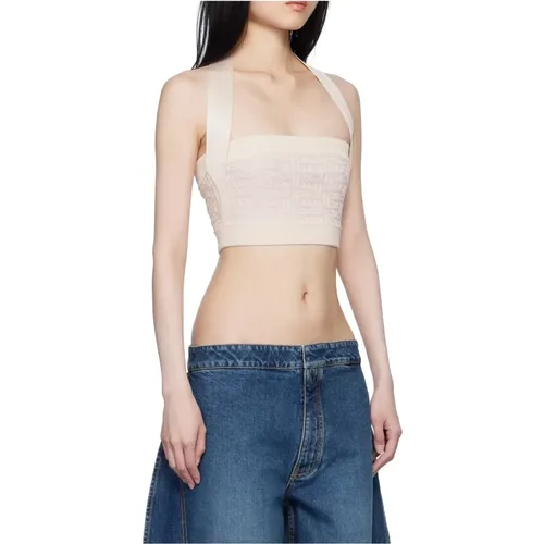 Sleeveless Tops, female, , Size: XS PB Labyrinth Open-Back Knit Top - Balmain - Modalova