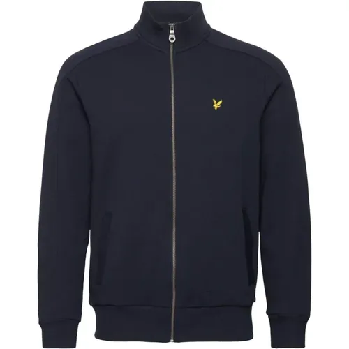 Dark Navy Track Top Sweater , male, Sizes: L - Lyle & Scott - Modalova