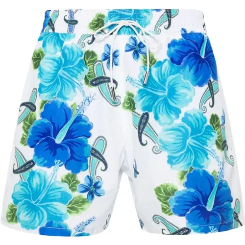 Casual Shorts, male, , Size: XL Floral Print Swim Shorts - ETRO - Modalova