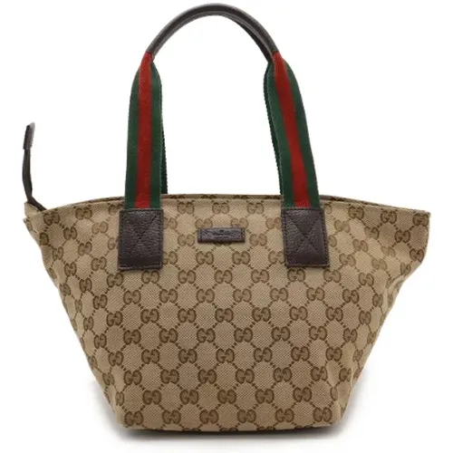 Pre-owned Tote Bags, female, , Size: ONE SIZE Pre-owned Canvas totes - Gucci Vintage - Modalova