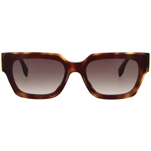 Glamorous Sunglasses with Havana Frame and Gradient Lenses , male, Sizes: 63 MM - Fendi - Modalova