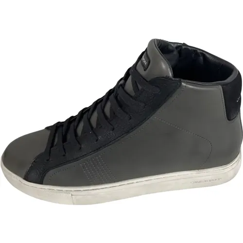 Essential High Herren Sneaker Dunkelgrau , Herren, Größe: 43 EU - Crime London - Modalova