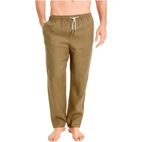 Classic and Refined Linen Trousers , male, Sizes: L, 2XL, M, XL - Peninsula - Modalova