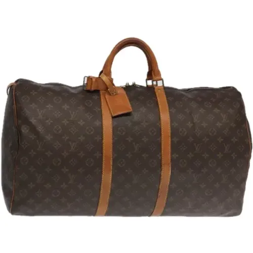 Pre-owned Weekend Bags, female, , Size: ONE SIZE Pre-owned Canvas travel-bags - Louis Vuitton Vintage - Modalova