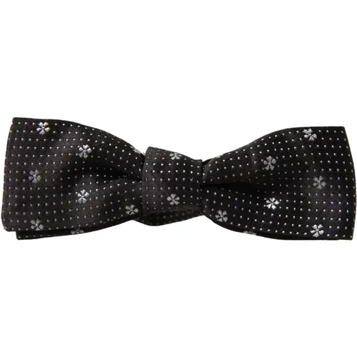 Bowties, male, , Size: ONE SIZE Silk Bow Tie Classic Logo - Dolce & Gabbana - Modalova