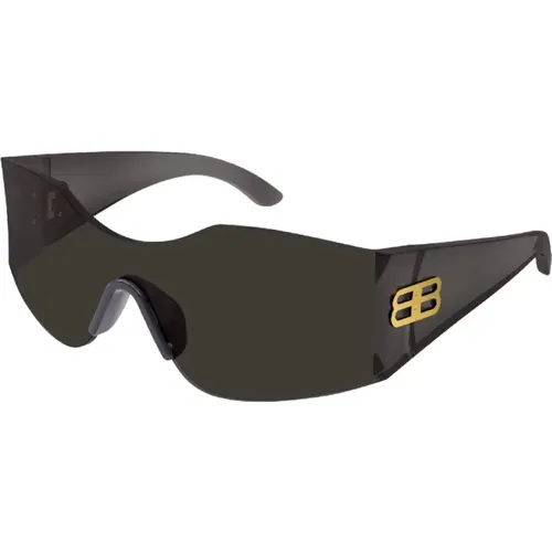 BB Sonnenbrille in Grau mit Grauen Gläsern - Balenciaga - Modalova