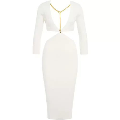 Weißes Kleid für Frauen , Damen, Größe: L - Elisabetta Franchi - Modalova
