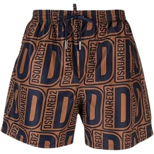 Enganliegende Nylon-Badeshorts , Herren, Größe: XS - Dsquared2 - Modalova