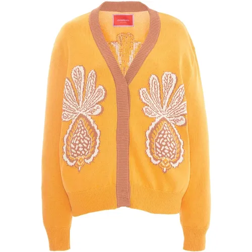 Maximalist Ananas Cardigan , Damen, Größe: L - La DoubleJ - Modalova