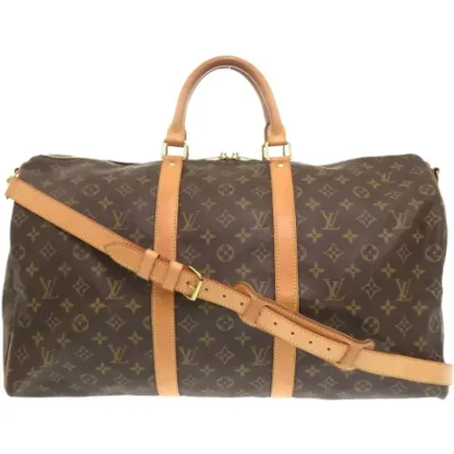 Pre-owned Weekend Bags, female, , Size: ONE SIZE Pre-owned Canvas handbags - Louis Vuitton Vintage - Modalova