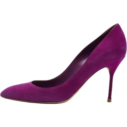 Pre-owned Pumps, female, , Size: 8 US Pre-owned Suede heels - Sergio Rossi Pre-owned - Modalova