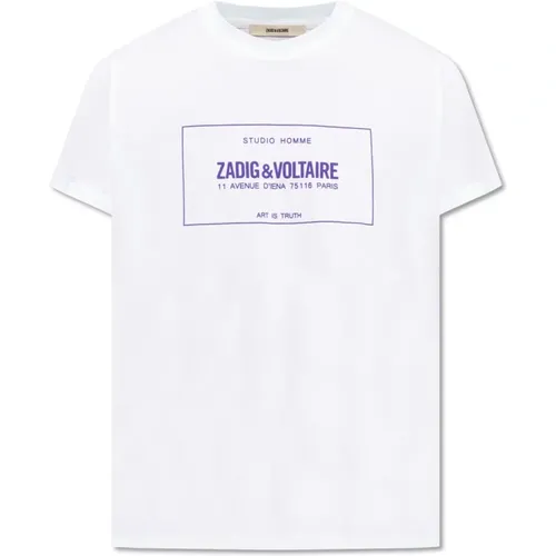 Ted T-Shirt mit Logo , Herren, Größe: L - Zadig & Voltaire - Modalova