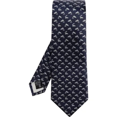 Ties, male, , Size: ONE SIZE Silk tie - Giorgio Armani - Modalova