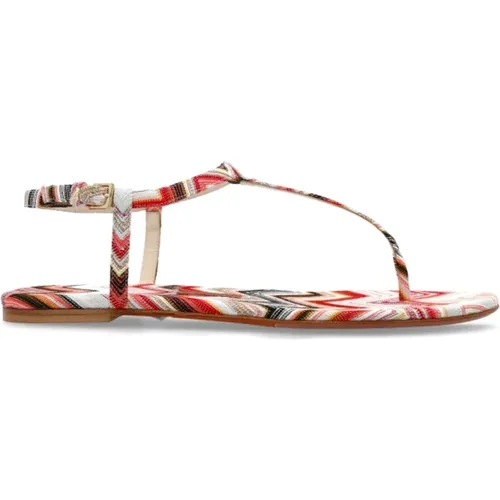 Flat Sandals, female, , Size: 7 US Patterned sandals - Missoni - Modalova