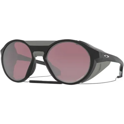 Sonnenbrille,CLIFDEN Sonnenbrille Schwarz Matt Rundes Design - Oakley - Modalova