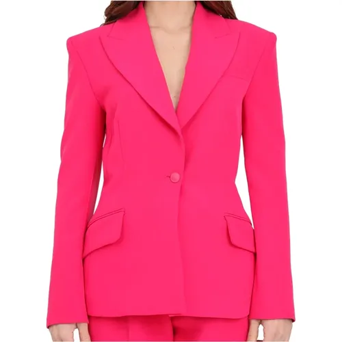 Fuchsia Blazer for Women , female, Sizes: S, M - Versace Jeans Couture - Modalova