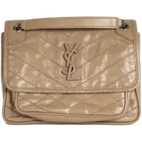 Pre-owned Cross Body Bags, female, , Size: ONE SIZE Pre-owned Leather shoulder-bags - Yves Saint Laurent Vintage - Modalova