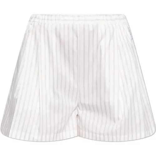 Gestreiftes Muster Shorts , Damen, Größe: S - Marni - Modalova